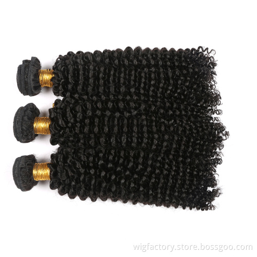 Wholesale 100% virgin hair products for black women, full cuticle indian human kinky curly virgin hair